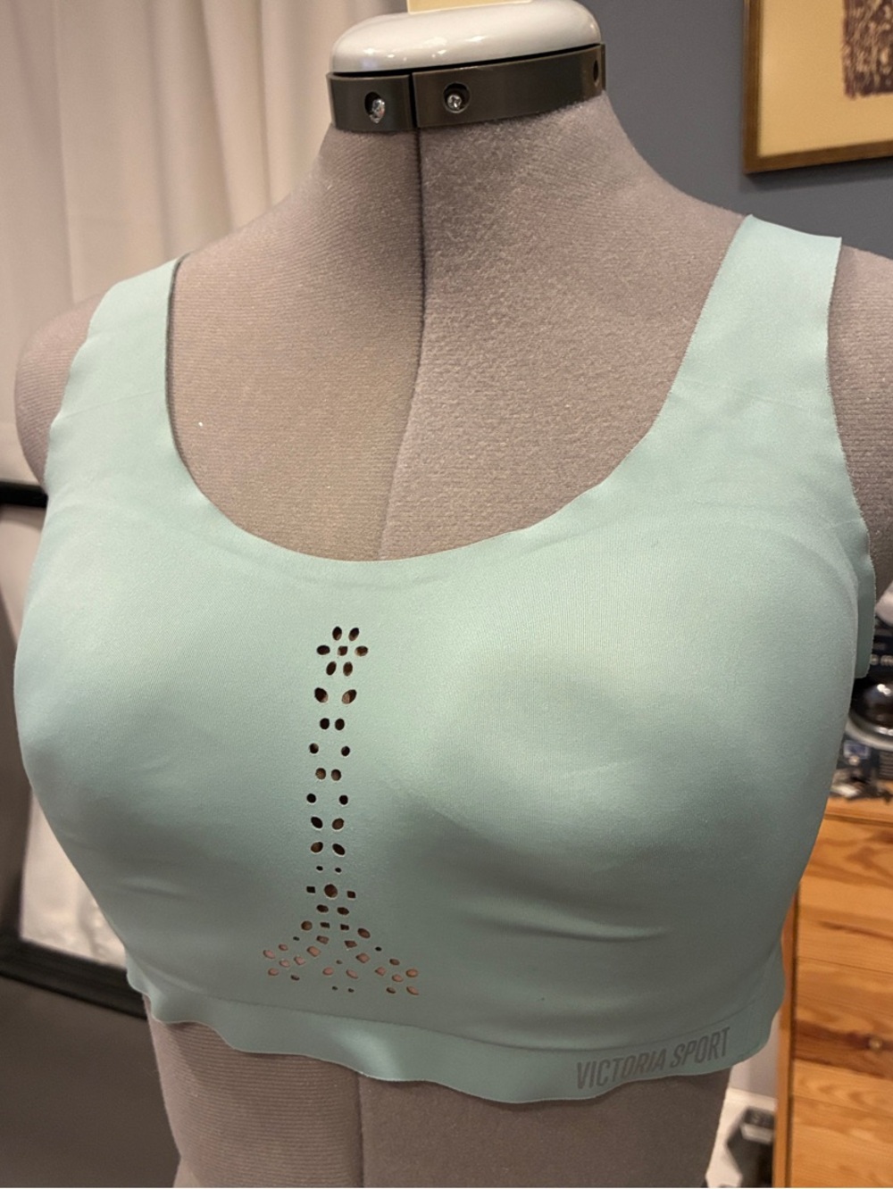 Victoria's Secret Sport Bra Angel Max Laser Cut Front Back Closure